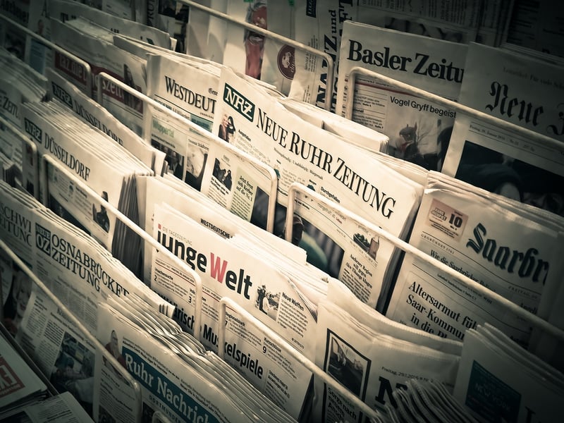 Newspaper Garland